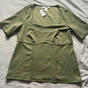 Addition Elle sweetheart neckline t-shirt, size X